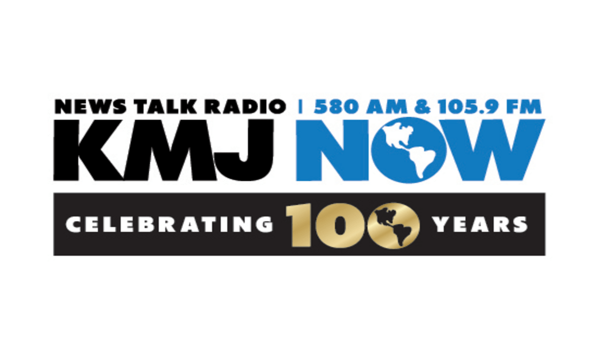 A photo of the KMJ logo