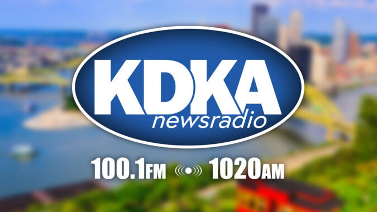 A photo of the KDKA logo