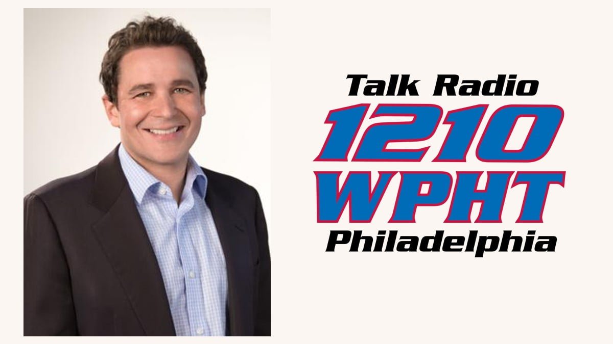 A photo of the 1210 WPHT logo and Rich Zeoli