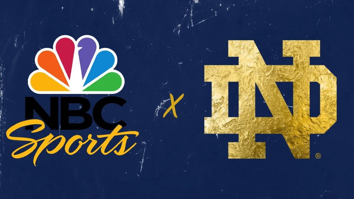 NBC SPORTS and NOTRE DAME logos