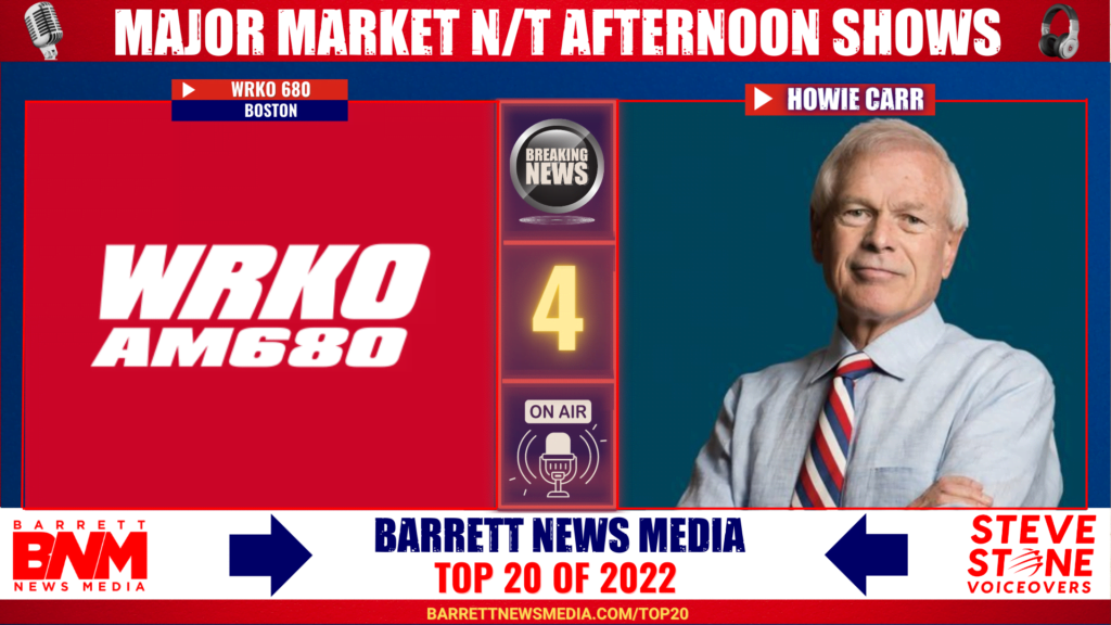 Major Market News/Talk Afternoon Shows 2022