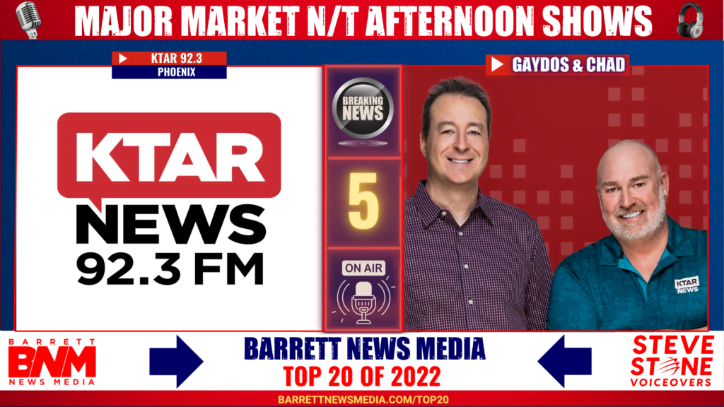 Major Market News/Talk Afternoon Shows 2022