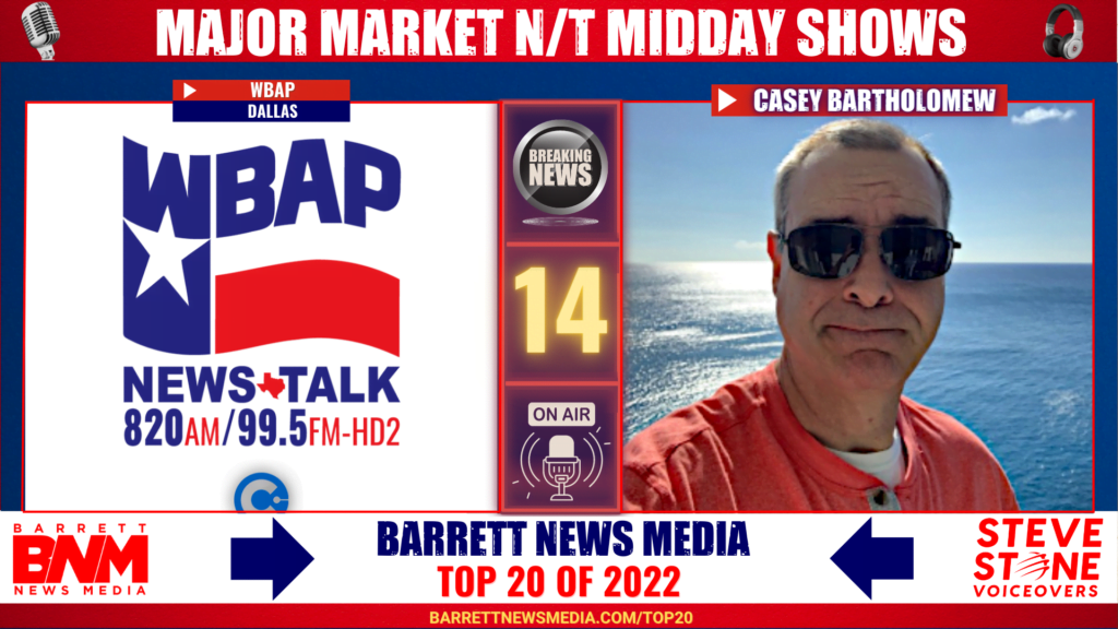 Major Market News/Talk Midday Shows of 2022