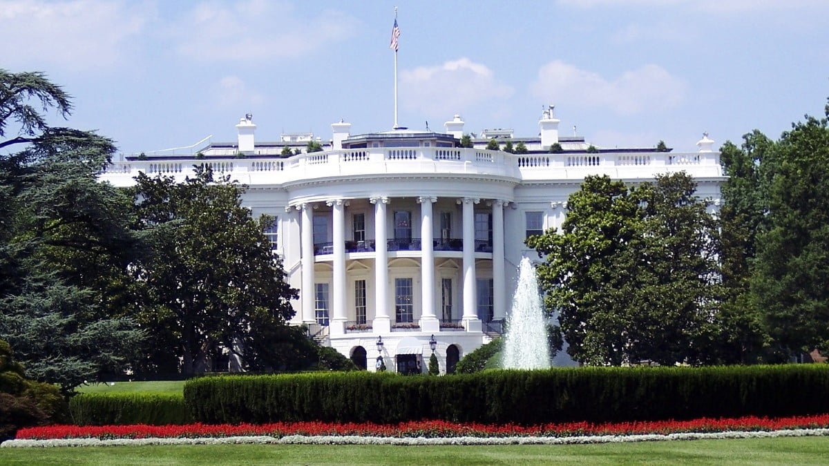 A photo of the White House