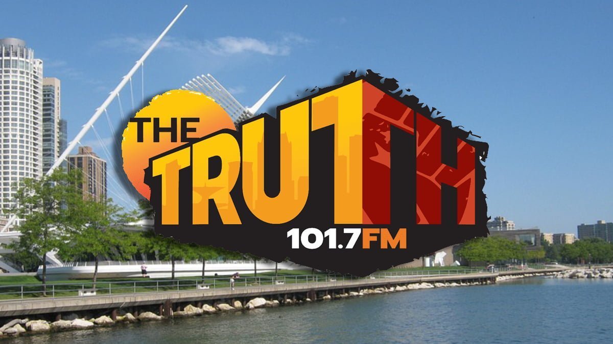 A photo of the 101.7 The Truth logo