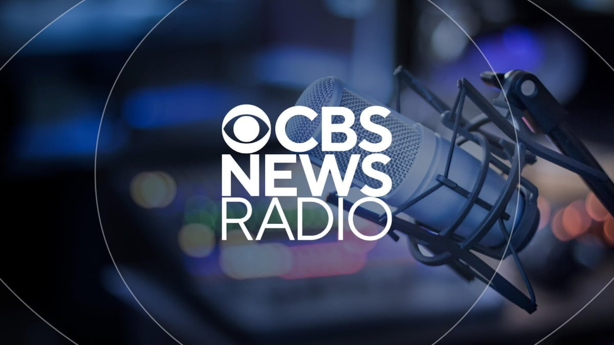 A photo of the CBS News Radio logo