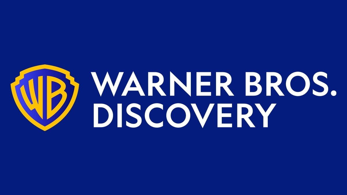 A photo of the Warner Bros. Discovery logo