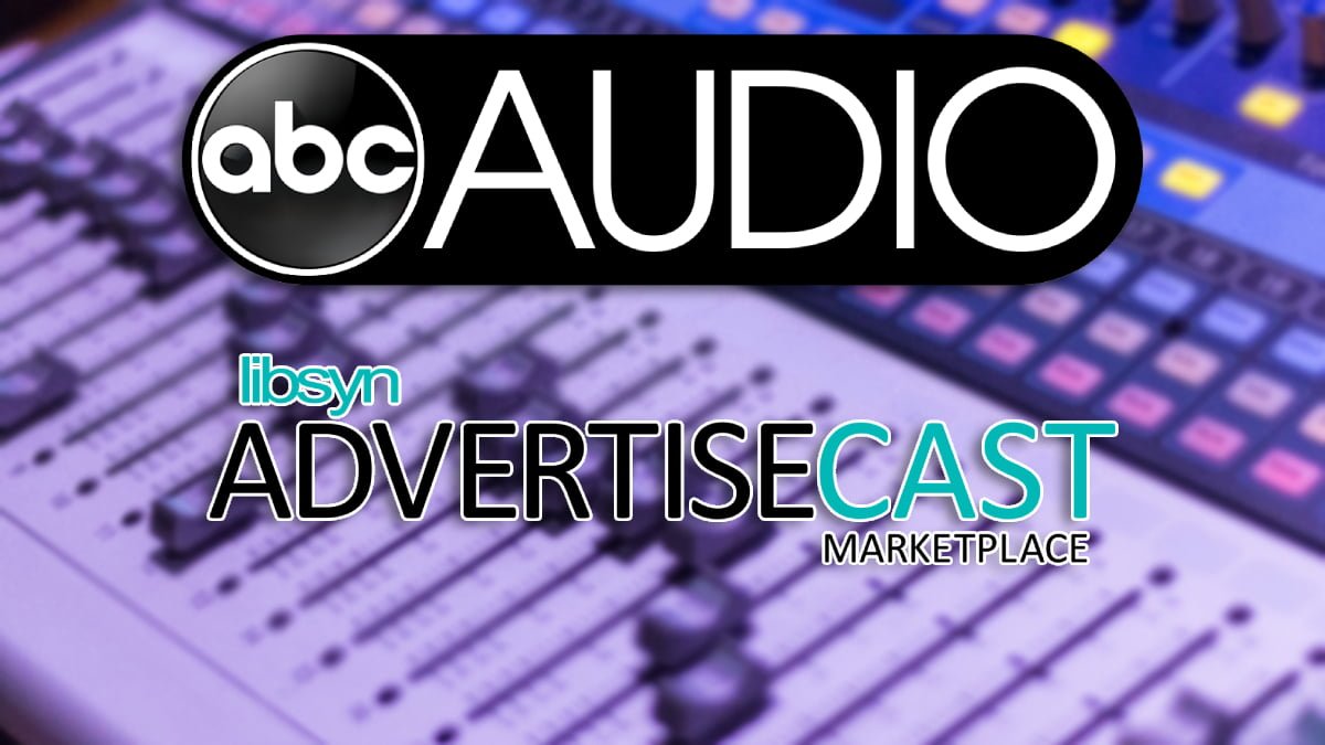 A photo of the ABC Audio and AdvertiseCast logos