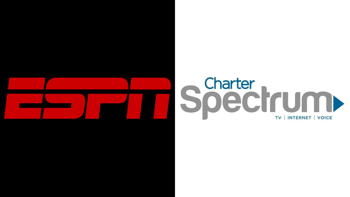 A photo of the ESPN and Charter Spectrum logos