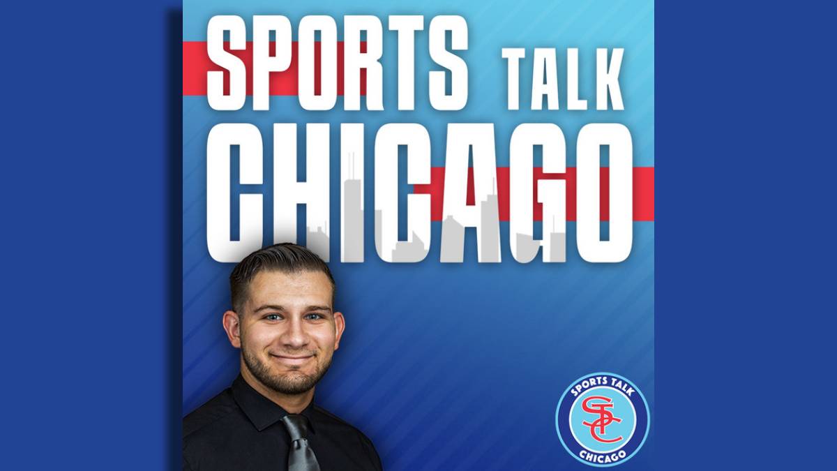 A photo of the Sports Talk Chicago logo