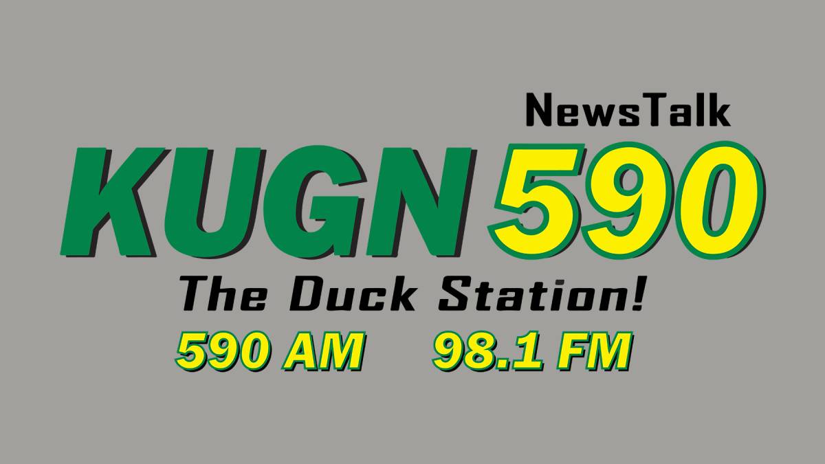 A photo of the KUGN 590 logo