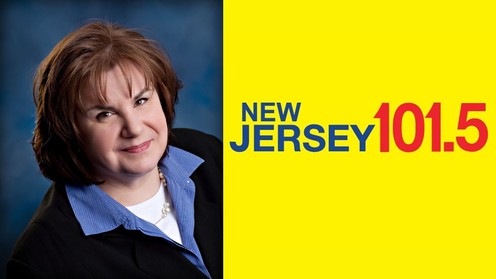 A photo of Anne Gress and the New Jersey 101.5 logo