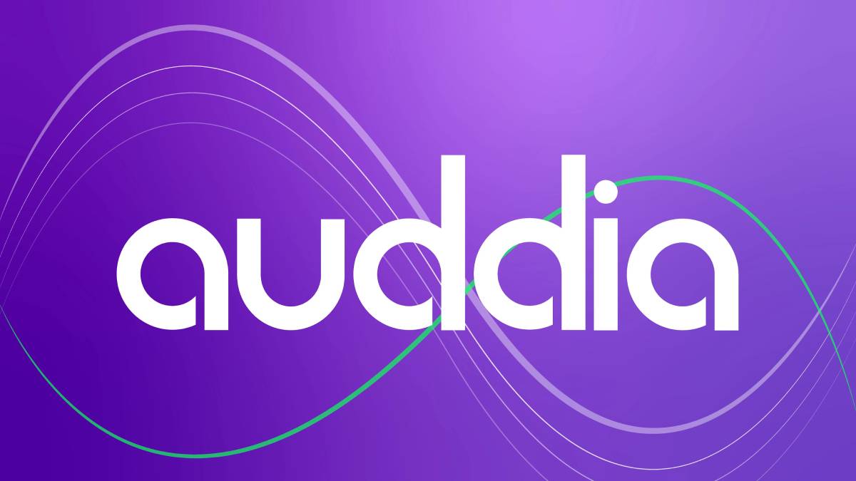 A photo of the Auddia logo