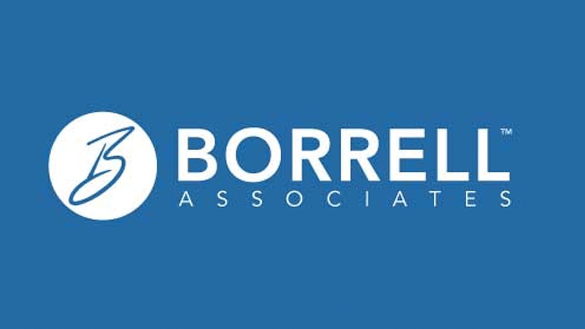 A photo of the Borrell Associates logo