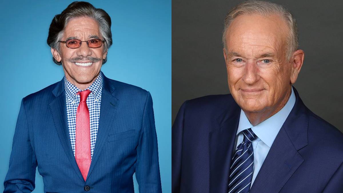 A photo of Geraldo Rivera and Bill O'Reilly