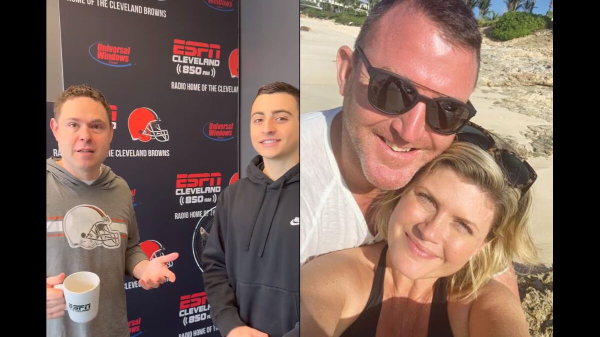 ESPN Cleveland YouTube Post along with a picture of Jim and Andrea Thome