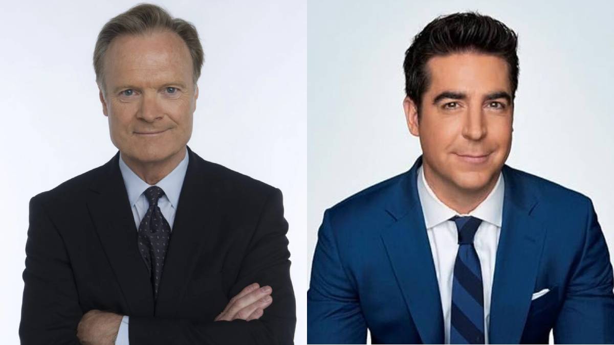 A photo of Lawrence O'Donnell and Jesse Watters