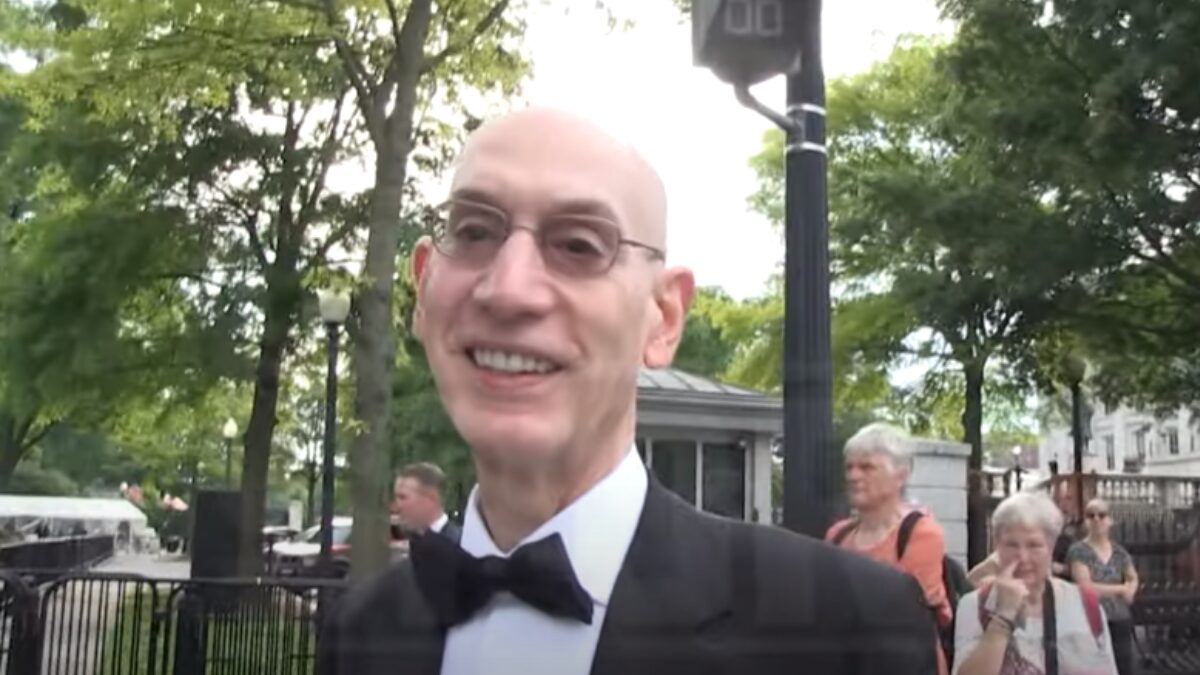 Screengrab of Adam Silver from TMZ Sports