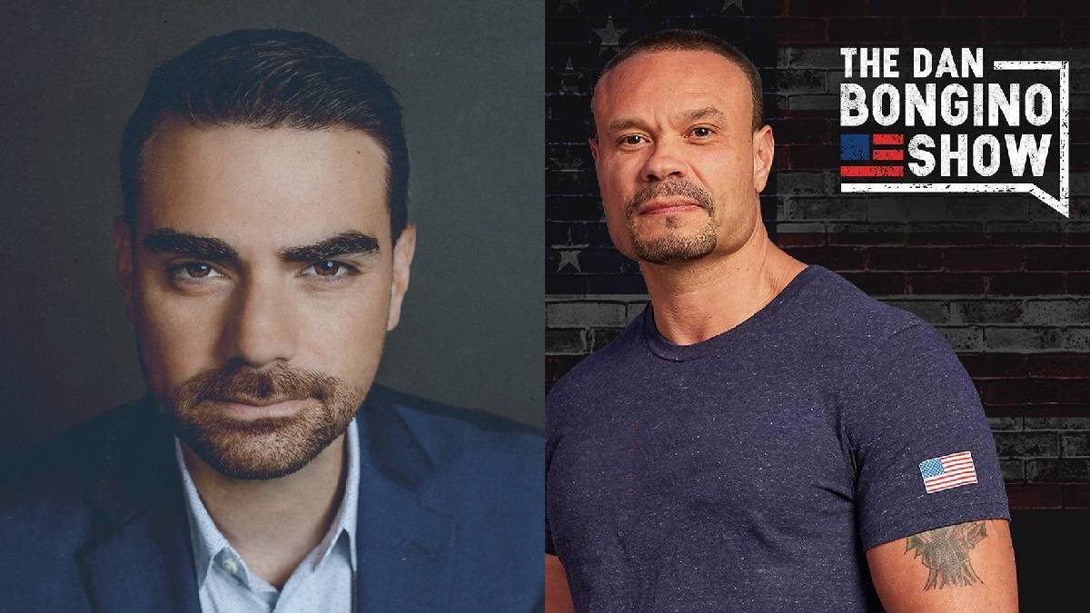 A photo of Ben Shapiro and Dan Bongino