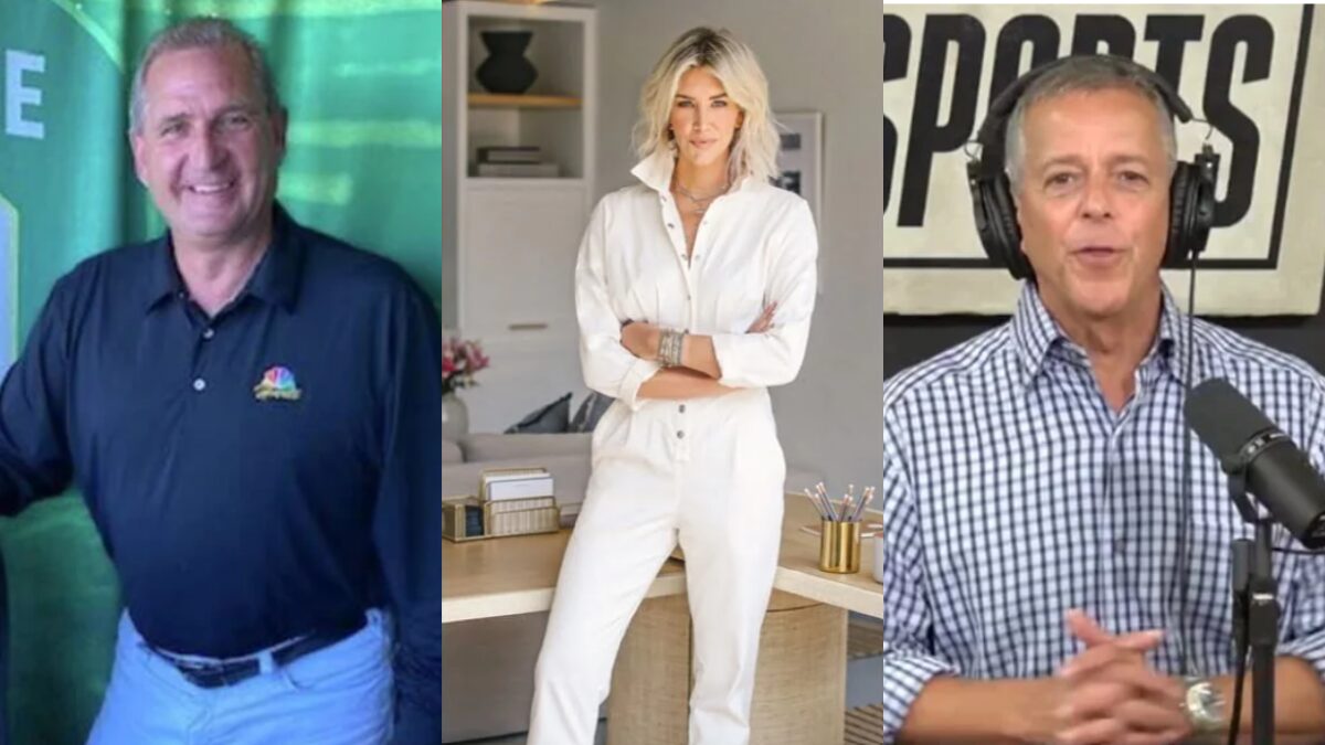 Photos of Glen Kuiper, Charissa Thompson and Thom Brennaman