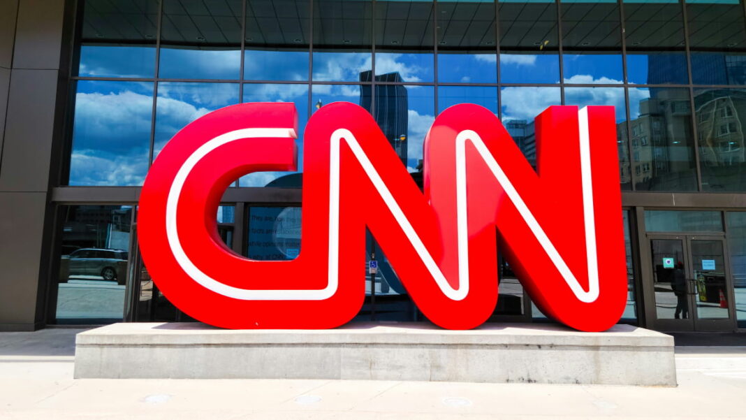 A photo of the CNN logo