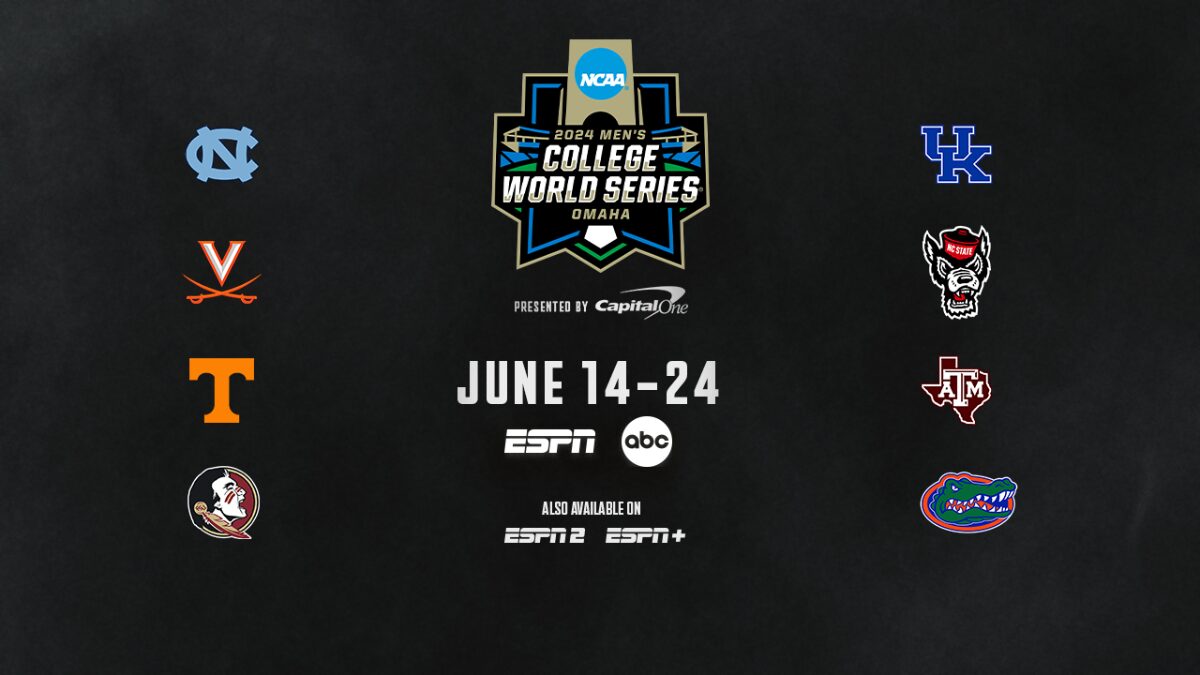 Graphic for the 2024 Men's College World Series