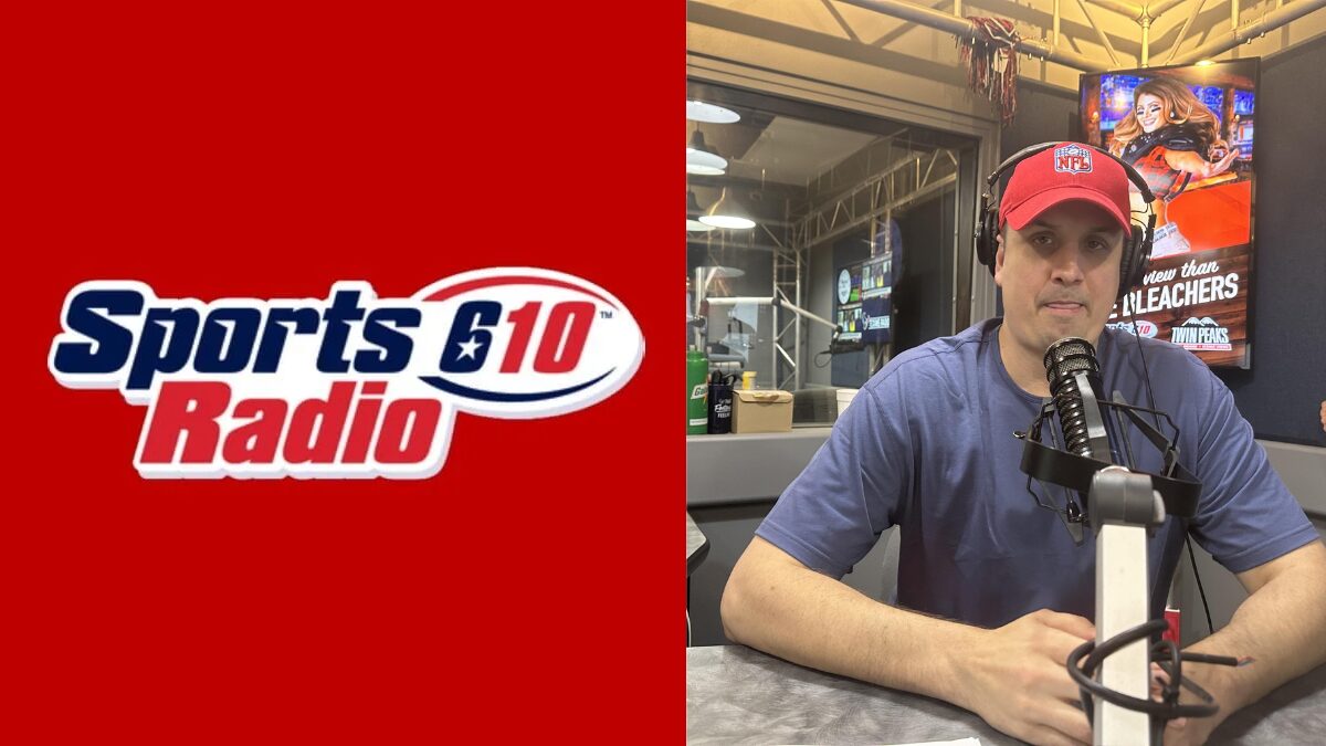 Logo for SportsRAdio 610 and a photo of Landry Locker