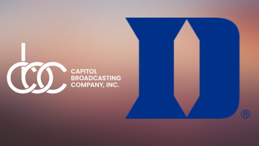 Logos for Capitol Broadcasting Company and Duke University