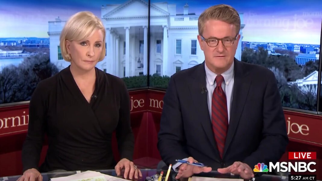 A photo of Joe Scarborough and Mika Brzezinsk