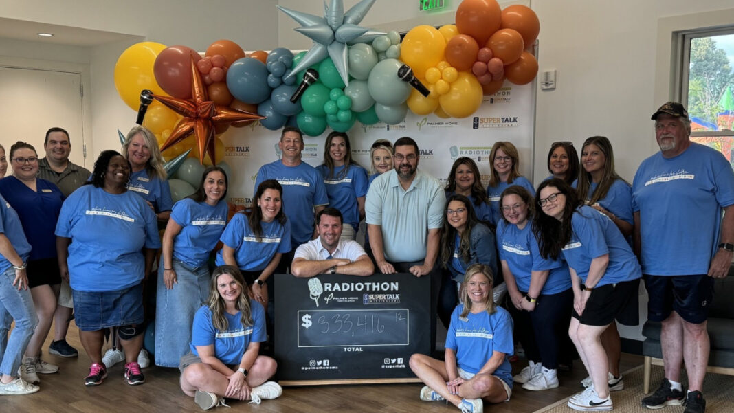 A photo of the SuperTalk Mississippi staff after a recent radiothon