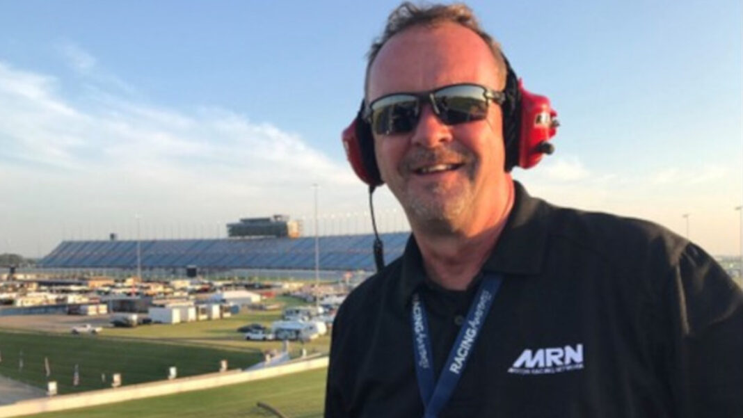 A photo of MRN announcer Jeff Striegle