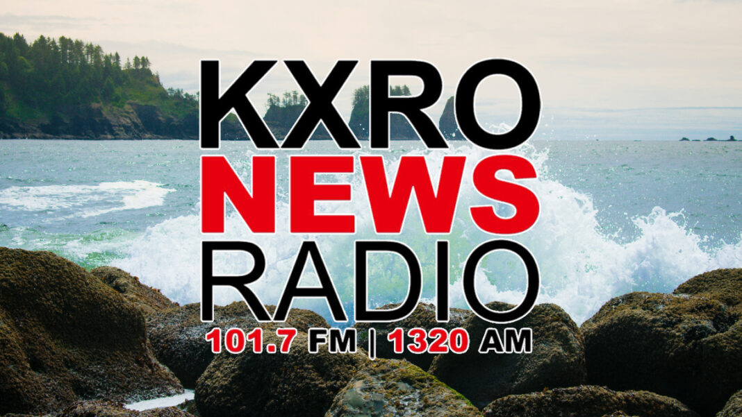 A photo of the KXRO News Radio logo