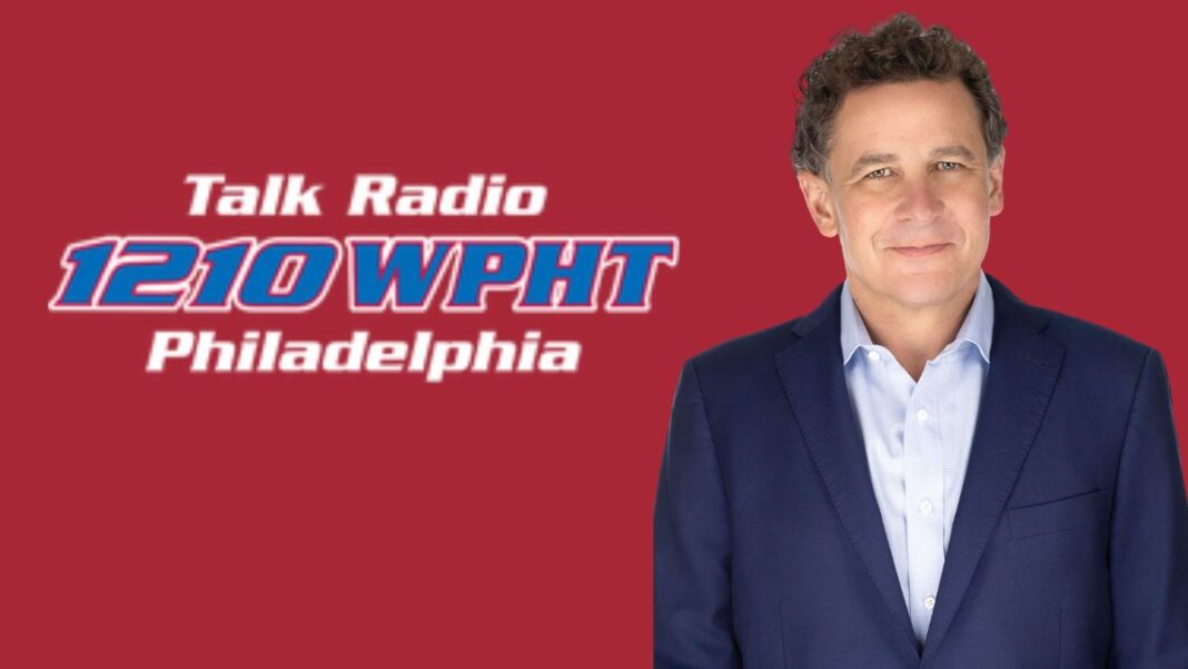 Logo for 1210 WPHT and a photo of Rich Zeoli