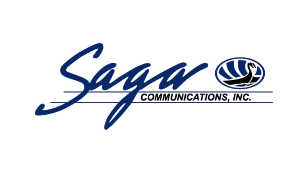 A photo of the Saga Communications logo