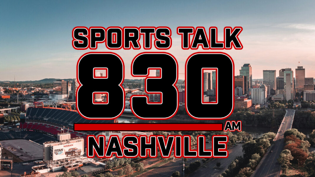 A photo of the SPorts Talk 830 Nashville logo