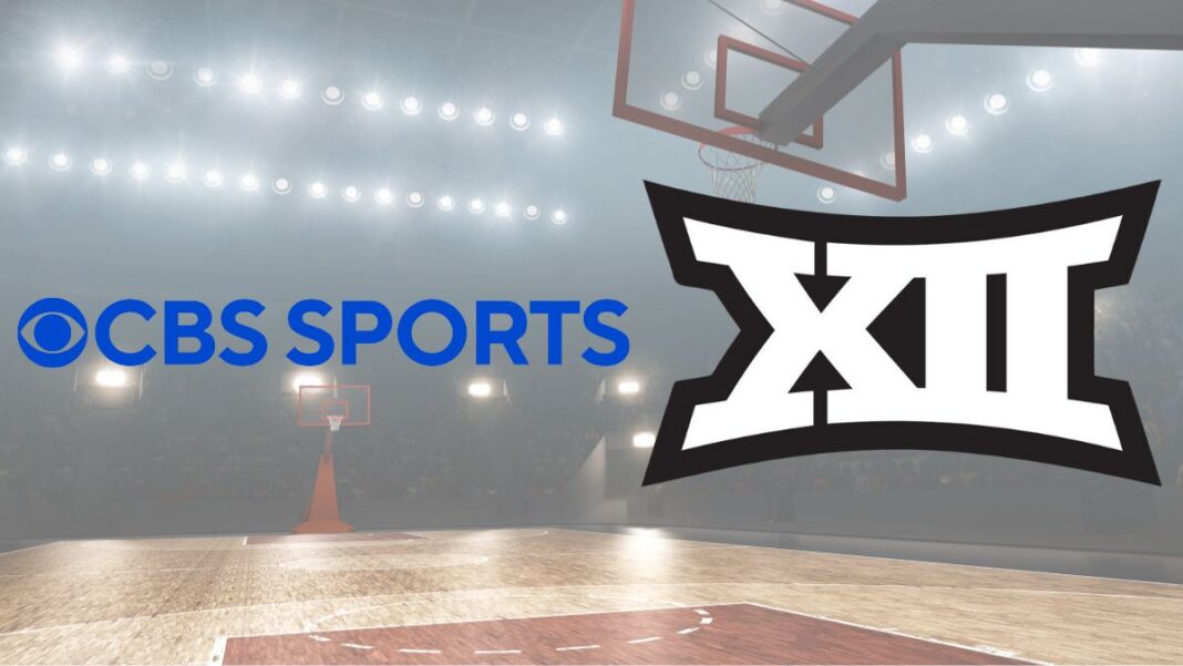 Logos for the Big 12 Conference and CBS Sports