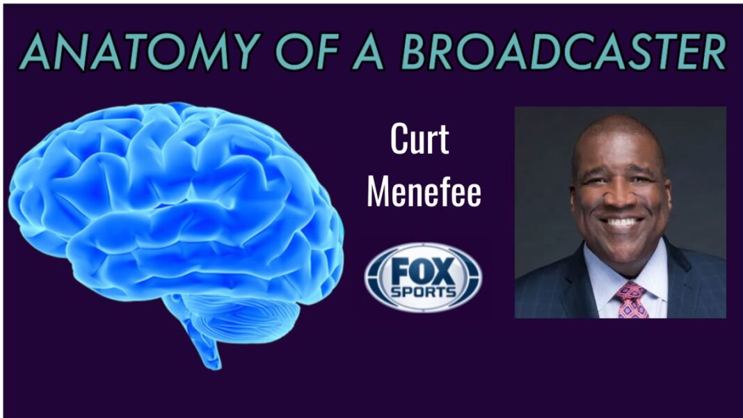 Graphic for an Anatomy of a Broadcaster feature on Curt Menefee