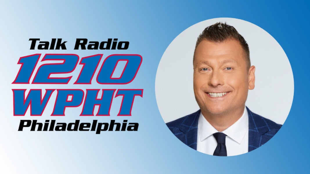 A photo of Jimmy Failla and the 1210 WPHT logo