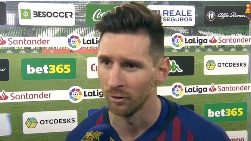 Screengrab of Lionel Messi