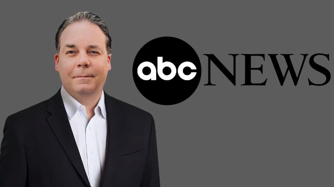 A photo of Chris Dinan and the ABC News logo