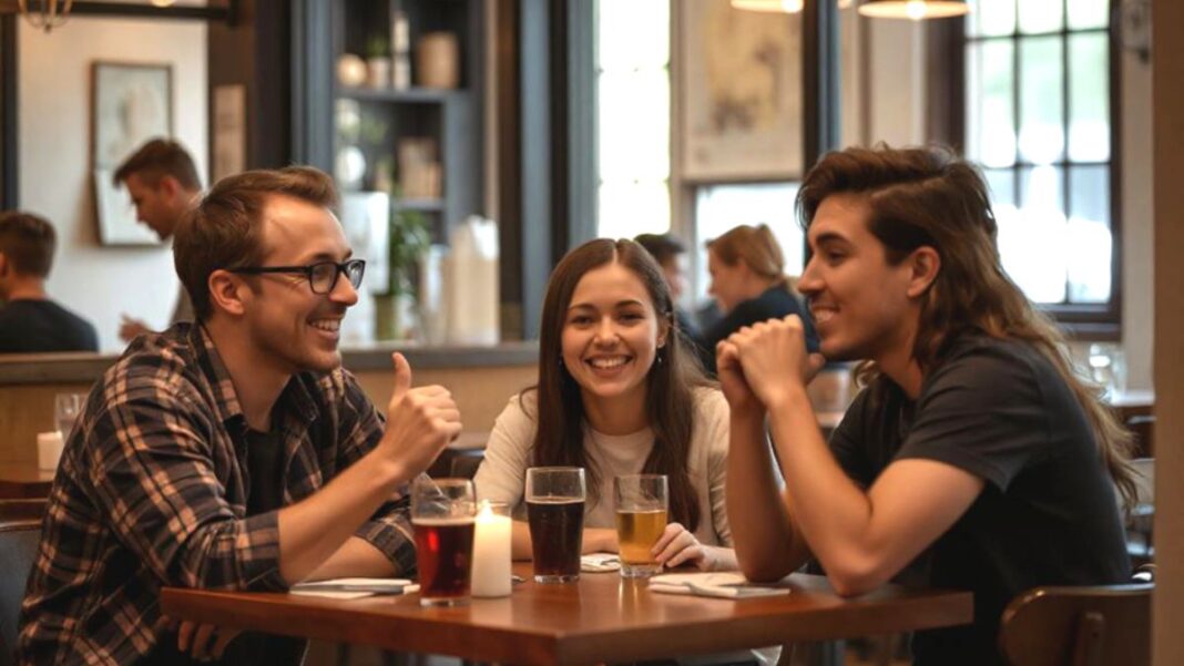 young people sitting around talking about life