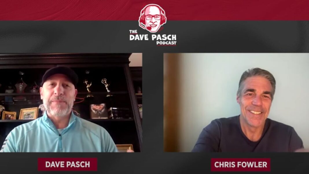 Screengrab of Dave Pasch and Chris Fowler