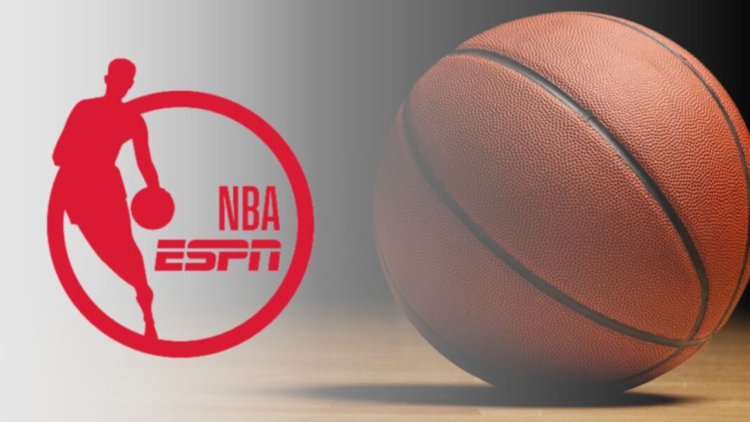 Logo for NBA coverage on ESPN