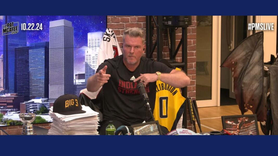 Screengrab of The Pat McAfee Show