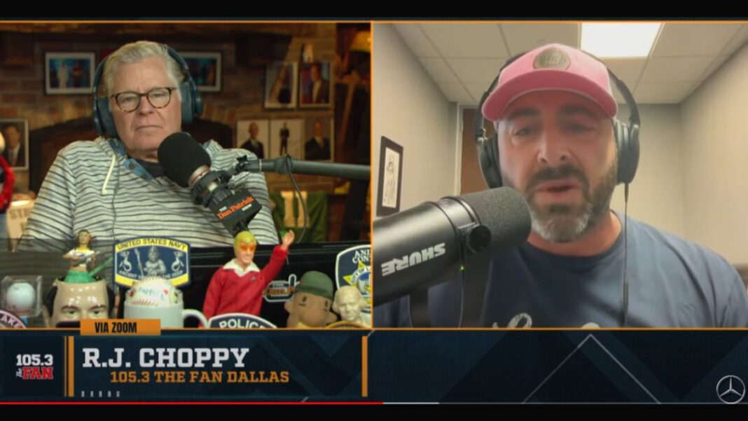 Screengrab of RJ Choppy on The Dan Patrick Show