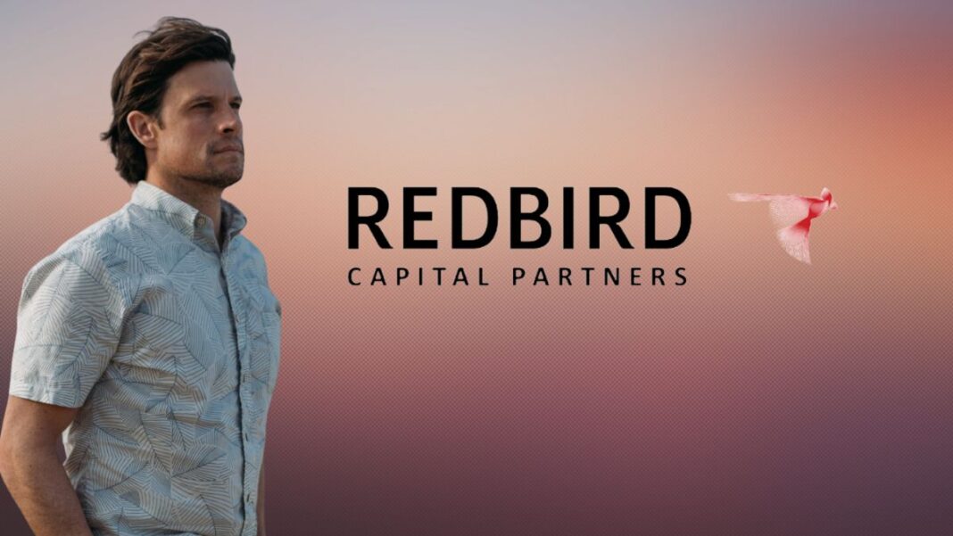 Logo for Redbird Capital Partners and a photo of Pat Dimon