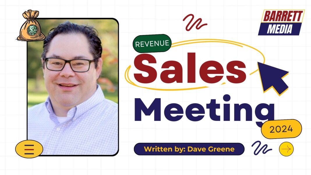 Graphic for a Sales Meeting column