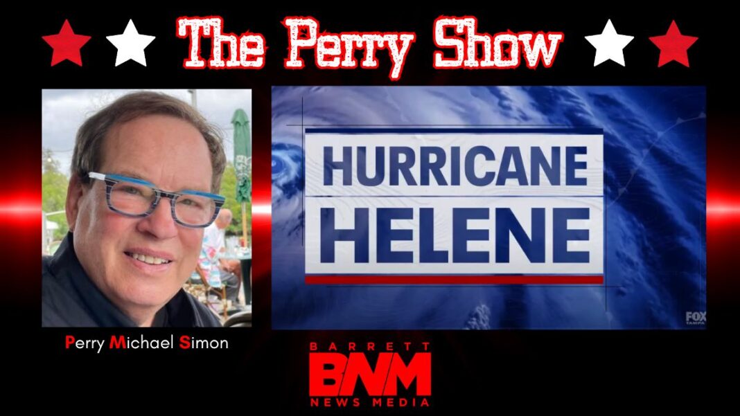 Graphic for The Perry Show column on Hurricane Helene