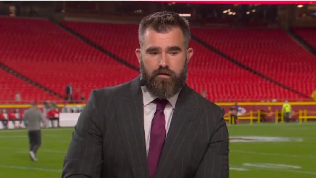 Screengrab of Jason Kelce