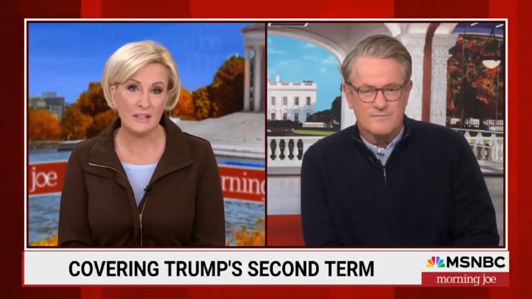 A photo of Mika Brzezinski and Joe Scarborough